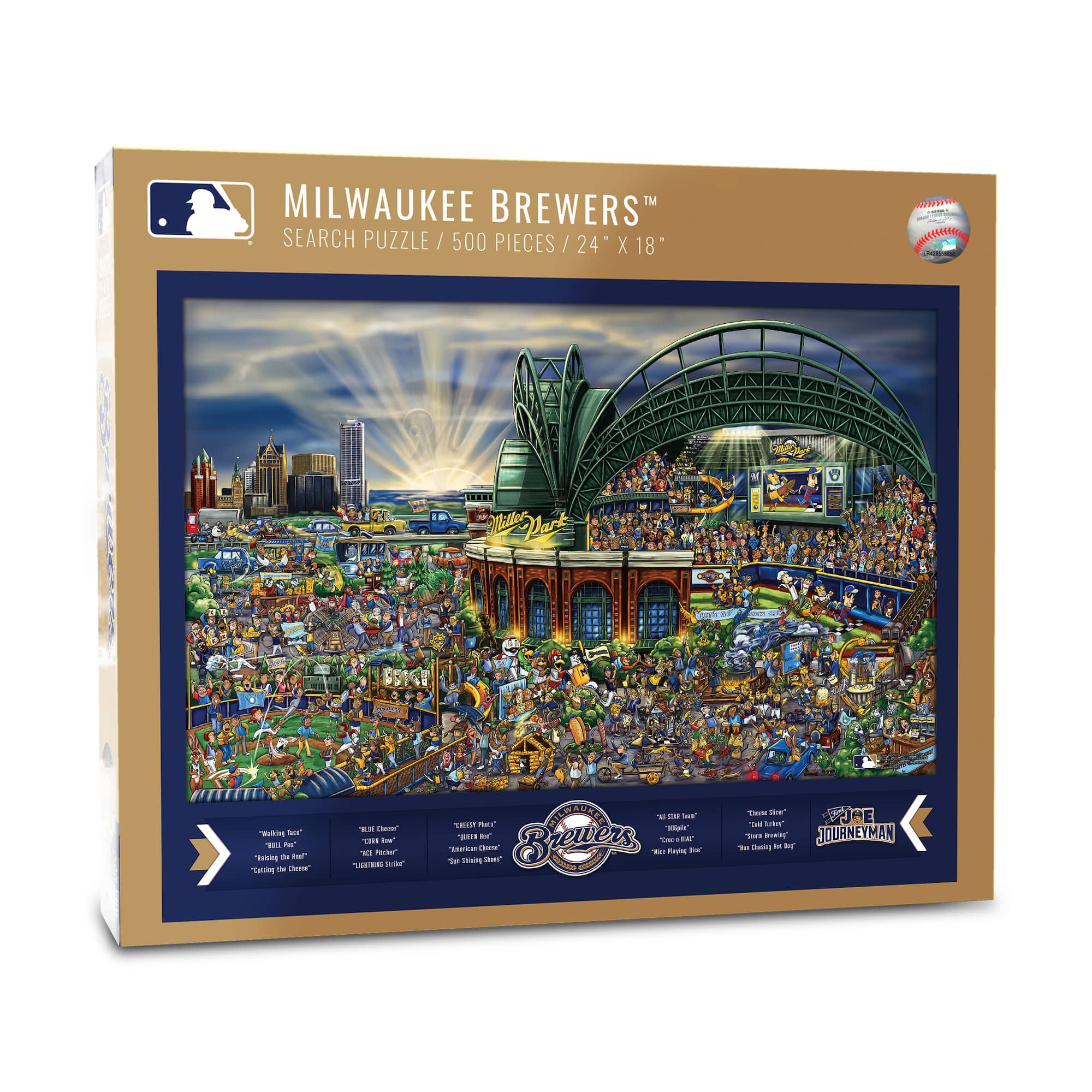 Joe Journeyman Milwaukee Brewers™ 500 Piece Jigsaw Puzzle